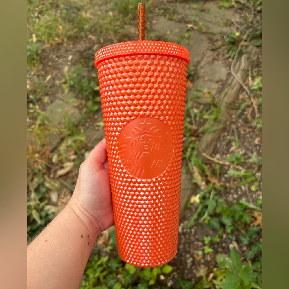 Orange Starbucks Tumbler